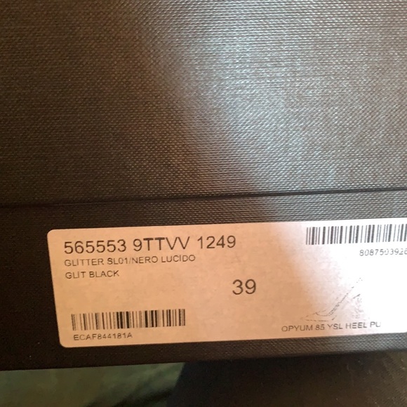 *sold* Saint-Laurent Opyum Glitter Pumps - Picture 7 of 8